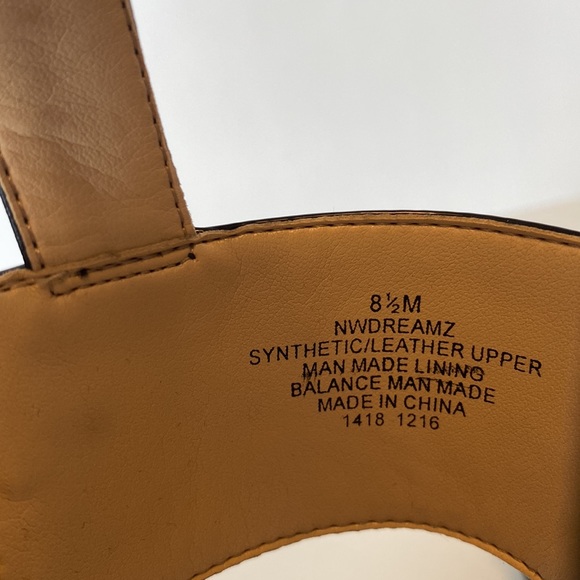 Nine West Dreamz Black Leather and Suede Wedge Sandals (Size 8.5) - Picture 12 of 14